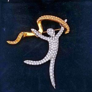 Swarovski Crystal Celebrate Spirit: Joy Pin In Box